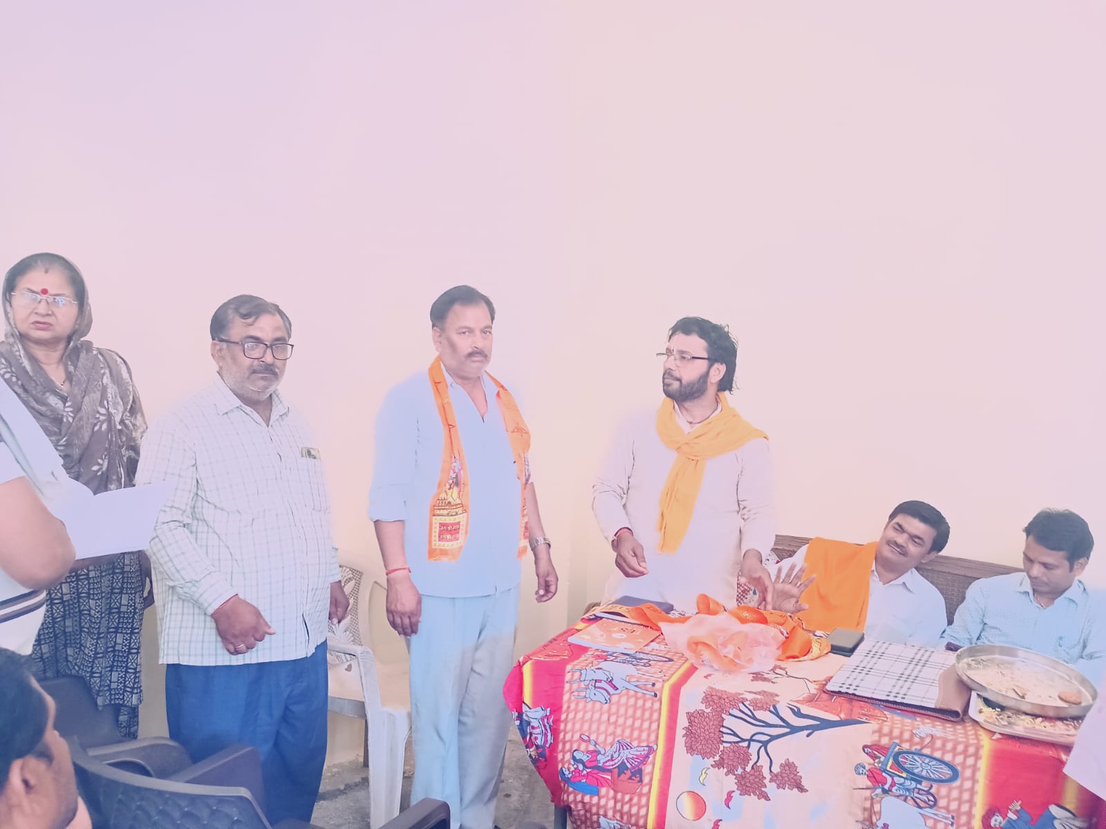 दीपावली कालोनी फरीदाबाद कार्यालय पर 4बैठक संपन्न हुई